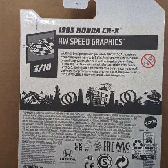 HOT WHEELS HW 2021 Speed Graphics 1985 Honda CR-X JDM car toy - Picture 3 of 4